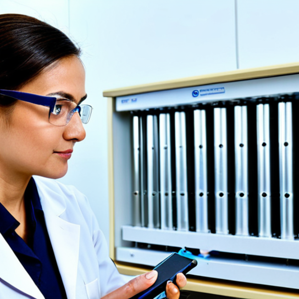 Solid State Battery Innovation**

"A research scientist in a clean lab, fully clothed in a lab coat and safety glasses, examining a solid-state battery prototype, appropriate attire, safe for work, perfect anatomy, natural proportions, professional photography, high quality, focus on the battery technology, modest setting, family-friendly."

**