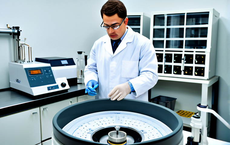 시험 장비의 안전 관리 - Laboratory Safety Check**

"A laboratory researcher, fully clothed in appropriate lab attire includi...