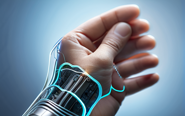 전자기파와 통신 - **6G Holographic Communication:**
    "A diverse group of people, including adults and a young child...