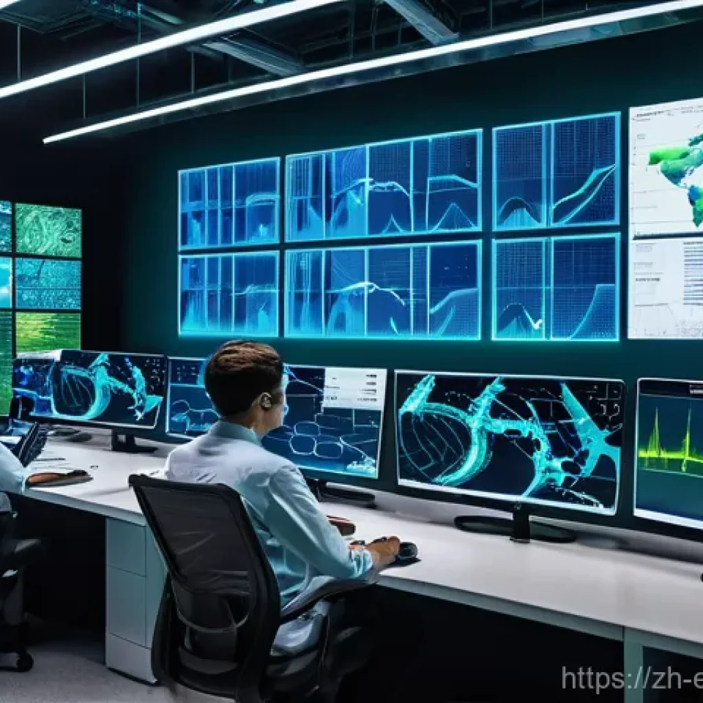 전력 계통 장애 분석 - **Prompt 1: Intelligent Grid Monitoring with Smart Sensors and Big Data**
    "A visually stunning, ...